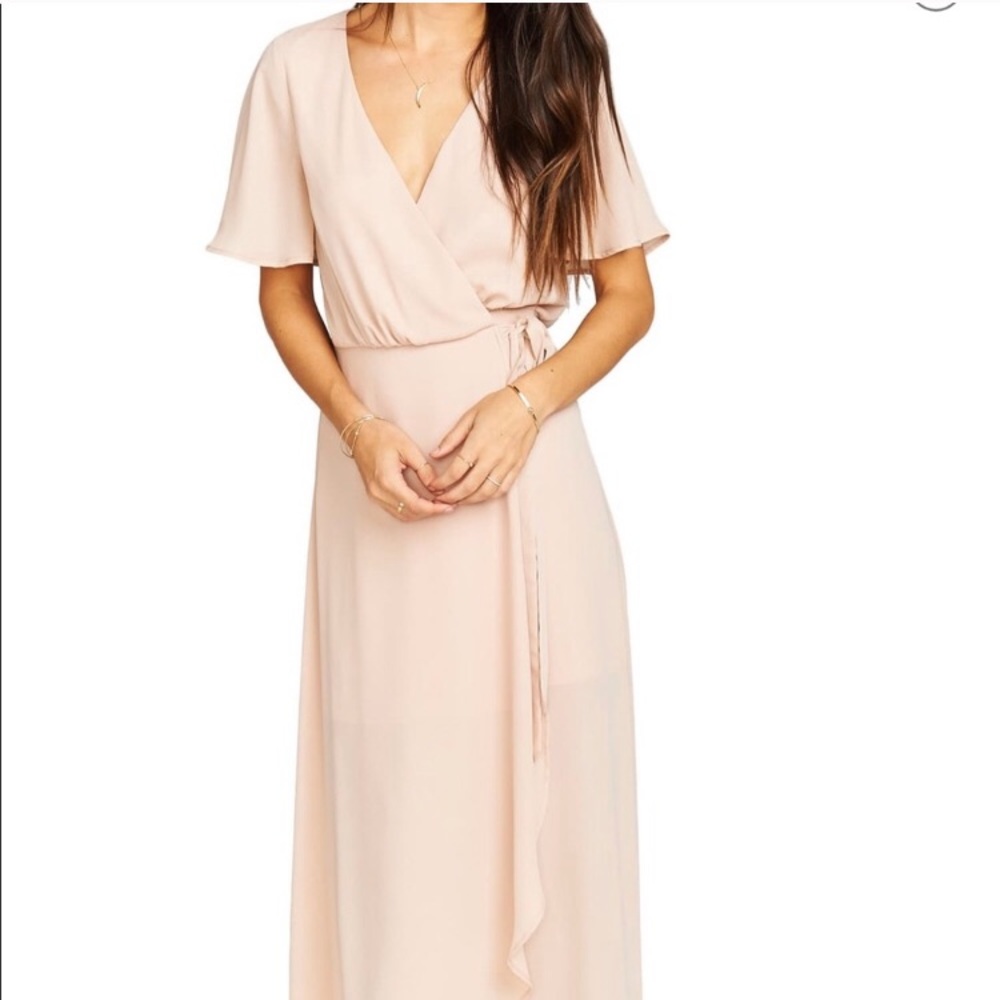 Show Me Your MuMu Sophia High Low Wrap Dress
